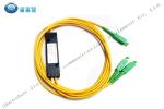 1490nm 1550nm 1x2 FBT Optical Fiber Coupler SC APC 2.0mm 1m