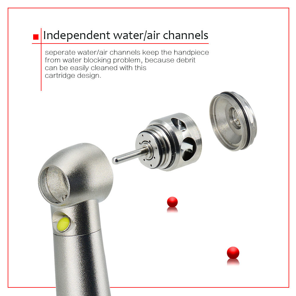 E - Generator Dental Handpiece Unit LED Air Turbine Dental Handpiece High Speed