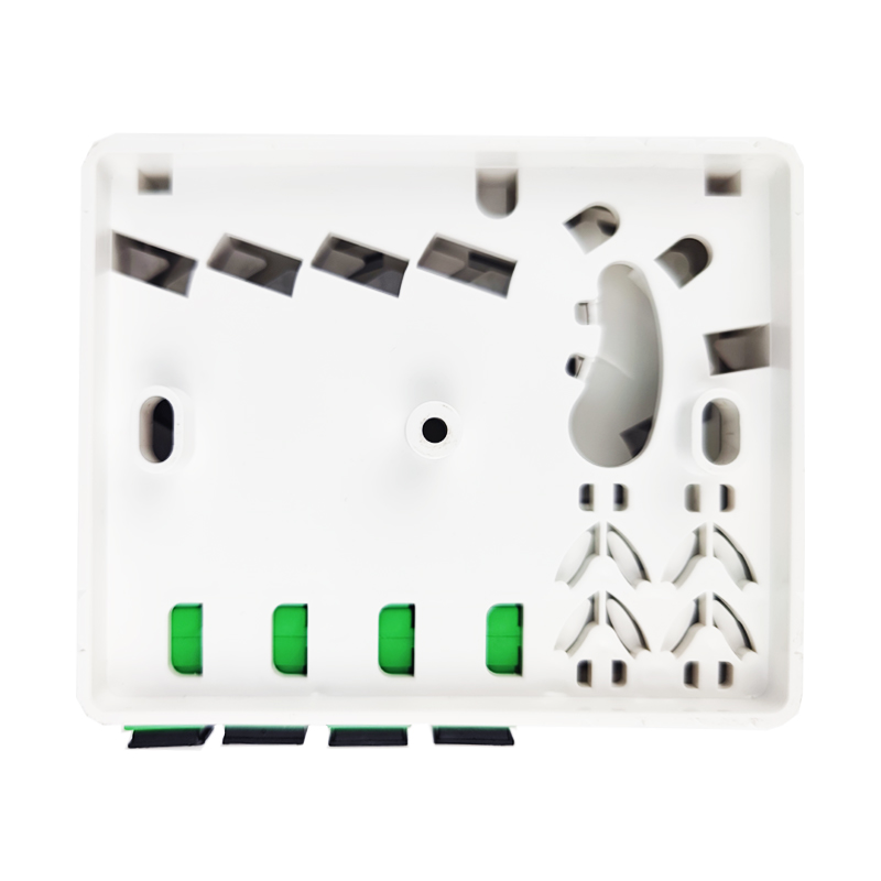 SC/APC Gray 4 Cores Plastic Fiber Optic Faceplate Socket Panel for Indoor Network FTTH