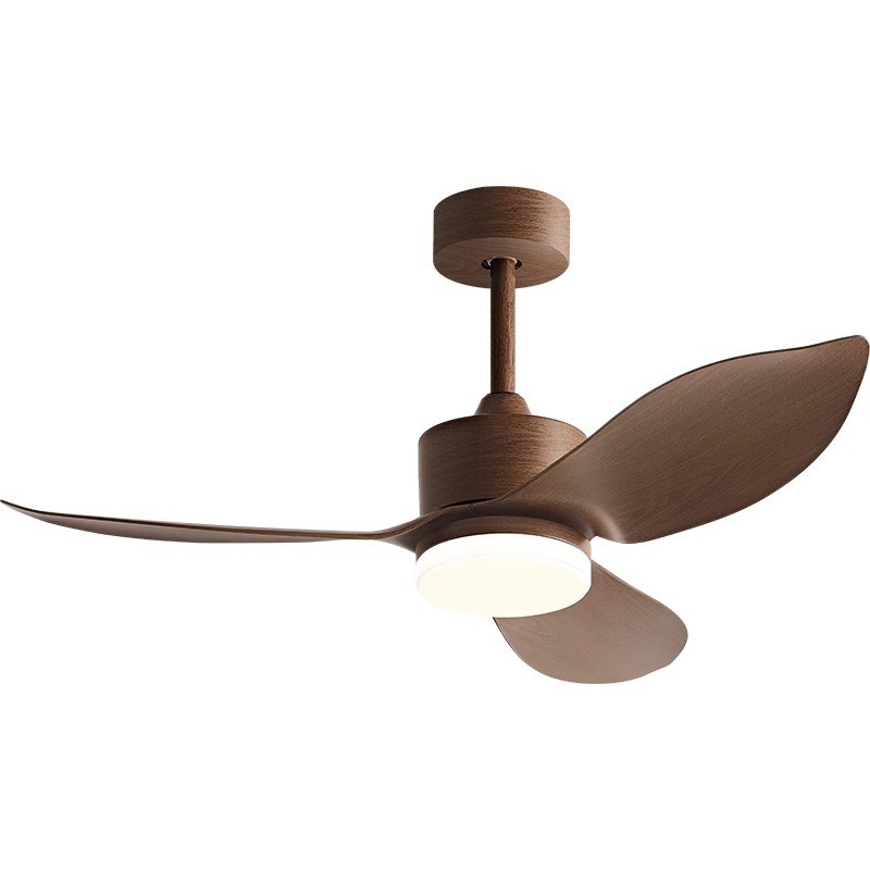 Retro Nordic Ceiling Fan 38 Inch Variable Frequency Fan Pendant Light