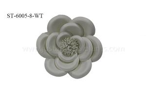 Quality White 8 Inch Faux Swiss Artificial Foam Flowers Wedding Decoration Eco Friendly wholesale