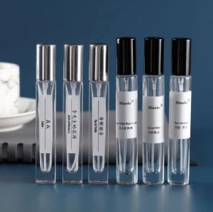China 18*106mm Glass Cosmetic Containers 10ml Spray Perfume Bottles TUV Lightweight on sale
