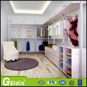 Quality Cheap modern elegant design bedroom furniture aluminum pole accessories easy assemble wardrobe closet wholesale