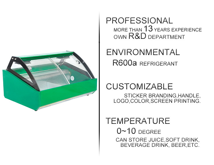52L Hot Sales Fruits And Vegetable Bar Fridge Cooler SC52R with customized logo