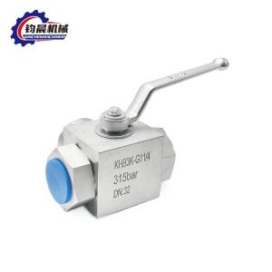 Quality OEM Low Temperature KHB3K Hydraulic Ball Valve With Flanged Zinc Plating wholesale