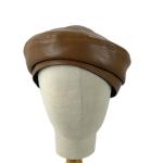Autumn And Winter Motorcycle Hat Cowhide Retro Navy Hat Flat Top Berets