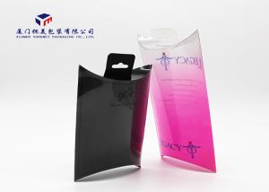 Quality Plastic Pillow Boxes PET Box For Cosmetic Product Offset Printing Hang Strip On Top wholesale