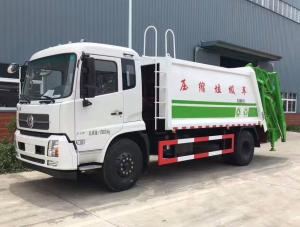 Quality Rear Loader 12cbm Garbage Compactor Truck Carbon Steel Q235B For Waste Management wholesale
