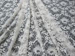 Eco-Friendly Floral Cotton Nylon Lace Fabric White For Lingerie SGS BV ITS
