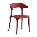 Waterproof Plastic Stacking Dining Chairs Colorful Green Plastic Dining Chairs