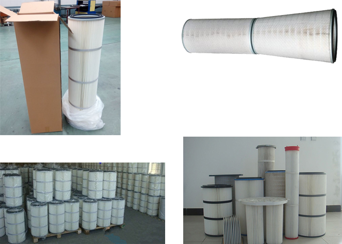 High Dust Holding Capacity Dust Collector Filter Cartridge Gas Turbine Supply Sustom