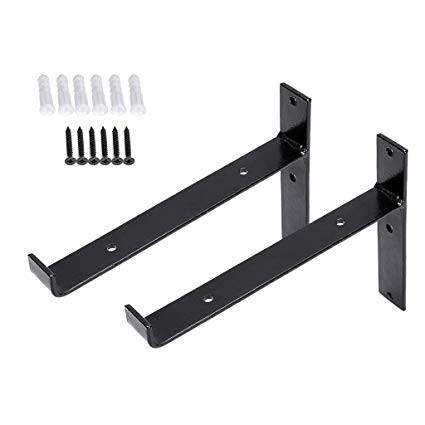Black Powder Coated Heavy Duty Stainless Steel Bracket for Countertop Stability