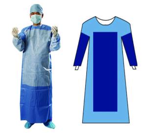 Quality Ultrasonic Welding Reinforced Sms Surgical Gown Large EO Sterilization wholesale
