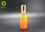 50ml Frosted Boston Glass Cosmetic Dropper Bottles With Aluminum Spray