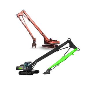 Quality Three Parts Telescopic Demolition Boom , Q355B Q690D Demolition Excavator Arm wholesale
