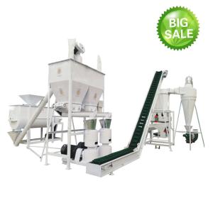 Quality 2 Ton Per Hour Animal Feed Pellet Production Line Chicken Pellet Mill Animal Feed wholesale