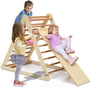 Quality Wholesale Foldable Climbing Triangle Ladder Wooden Fitness Equipment 2 In 1 wholesale