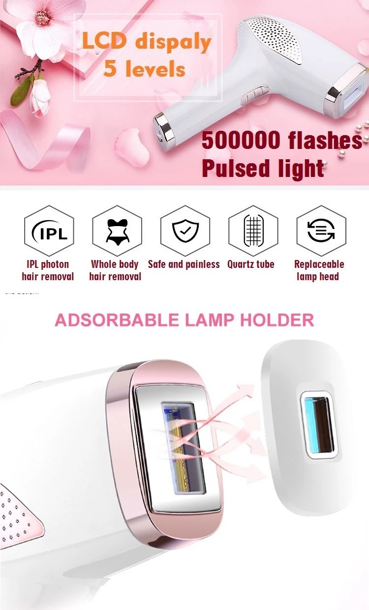 White 240V 3.5CM2 FCC FDA Approved IPL Hair Removal