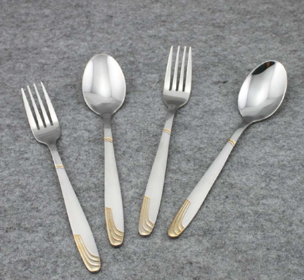 Stainless Steel Flatware Cutlery Stainless Steel Fork Gold Titanium PVD Vacuum Coating Machine Equipment