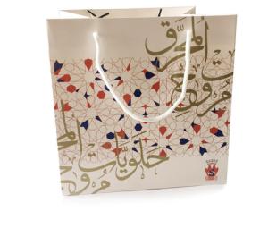 Quality 5kgs Loading Flexographic Pink Paper Shopping Bags wholesale