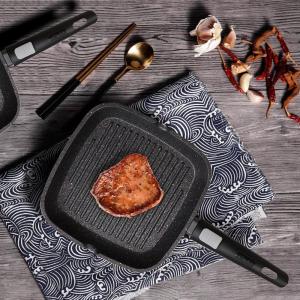 Quality Cast Iron Stovetop Grill Pan Enamel Casserole Non Stick BBQ Grill Pan wholesale