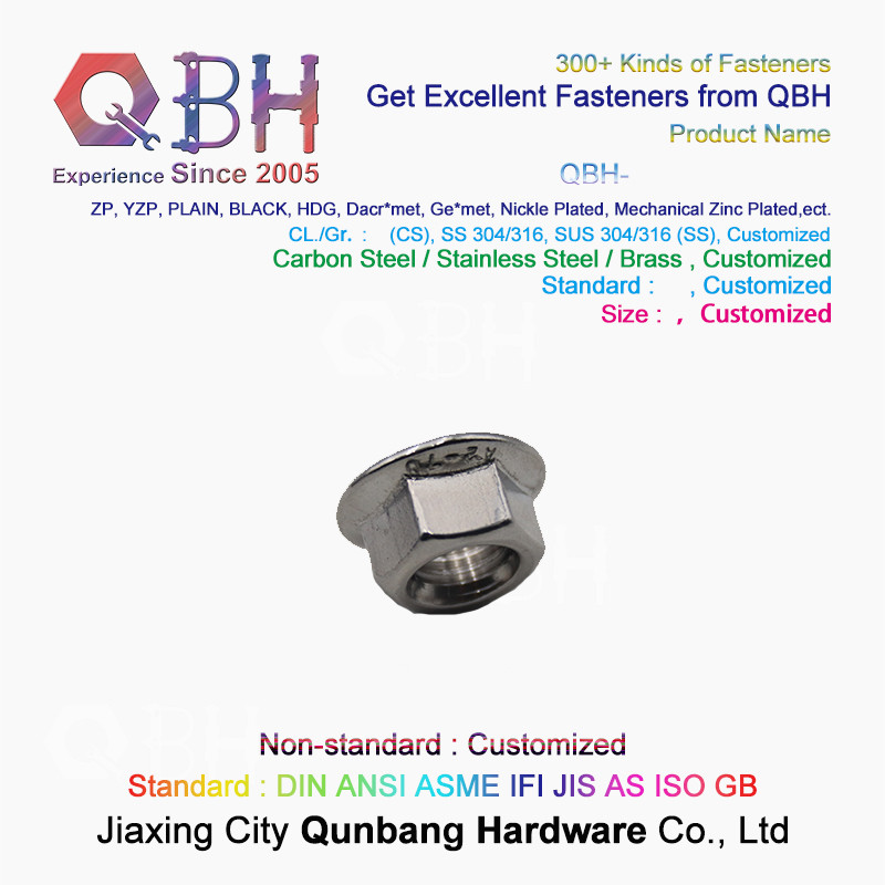 Hexagon Flange Nuts 304 Stainless Steel M3-M16 stainless steel t nuts