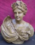 Marble bust statue