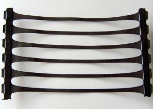 Quality High Intensity Plastic Uniaxial Geogrid for Bridge / Retaining Wal , 110KN/M wholesale