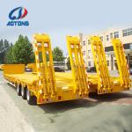 BPW Optional Self Steering Axle Lowboy Truck Trailer for Heavy Object Transporta
