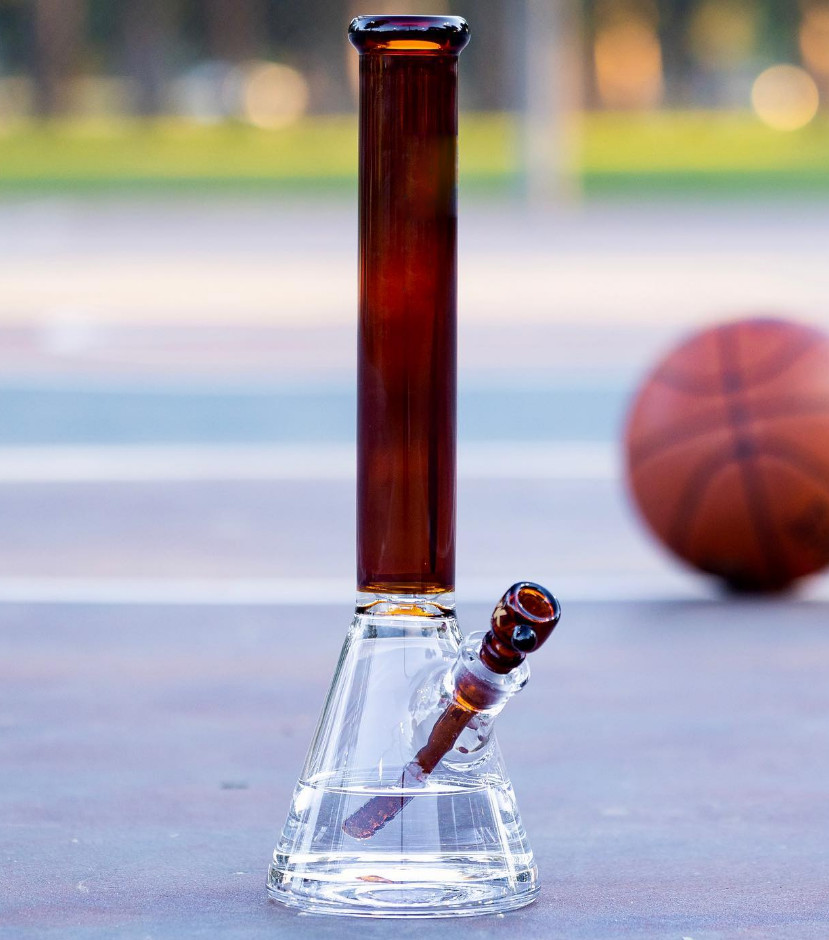 Hookah 24" Water Pipes Glass Bongs Tobacco Classic Beaker With Ice Catcher