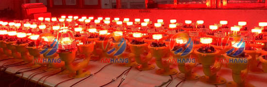 High Chimney Double Aviation Waring Light Flashing Red Main - Standby Way