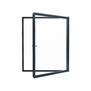 Quality 5mm+12A+5mm Aluminum Clad Casement Windows Thermal Break Wood Grain wholesale