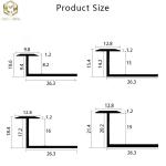 Custom Aluminium Edge Trim Profiles Extrusion For Aesthetic Ceramic Tile