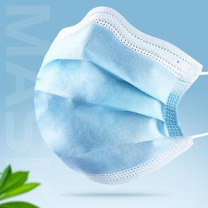 Quality PP Nonwoven 3 Ply Disposable Mask , Anti Pollution Face Mask OEM Available wholesale
