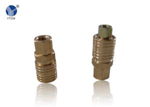 Quality Golden / Silver Color Metal Pipe Joints , Pipe Quick Connect Different Size wholesale