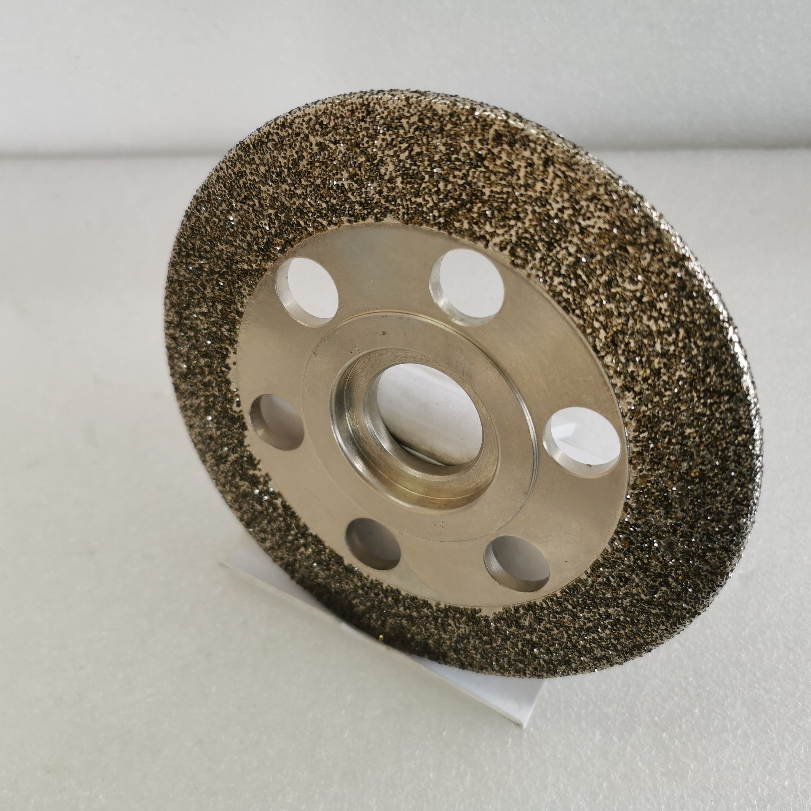 Electroplated CBN Grinding Wheel With Weight-reducing Holes Diameter 150* Inner Hole 30* Thickness 5.5* Width 25