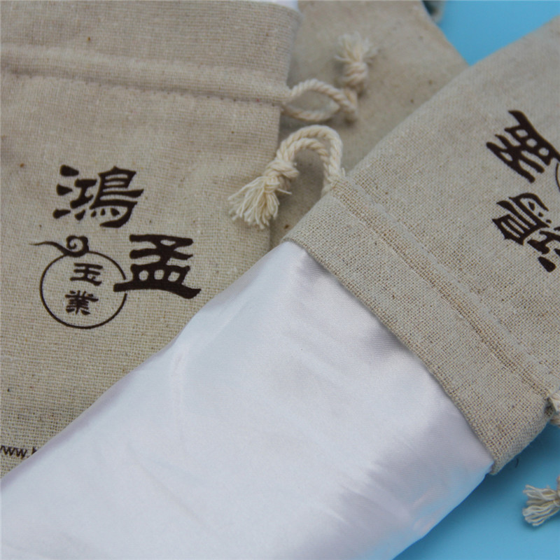 Different Color Soft Satin Lining Biodegradable Jute Bags