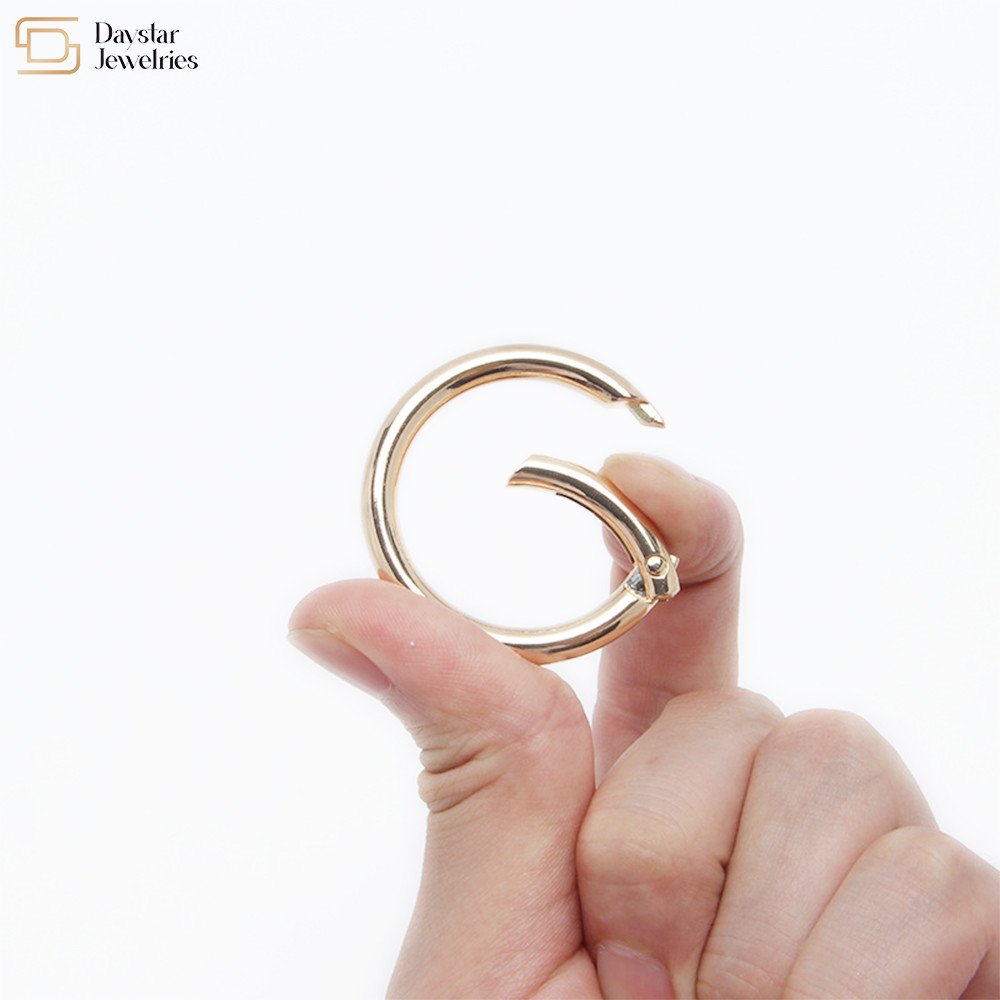 Circular Clips Trigger Spring O Rings For Keyrings Buckle Bags Purses