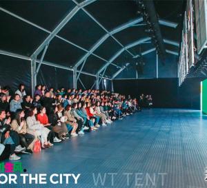 Quality Black Color Polygon Tent / Fashion Show Tent Decorated With Lights wholesale