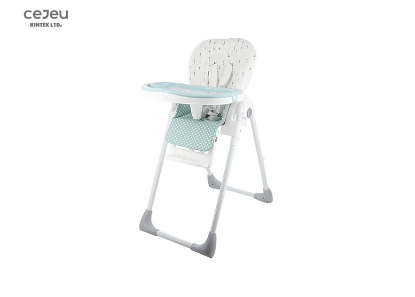 6 Height Adjusted Pink High Chair 7.8KG 3 Position FootPlate