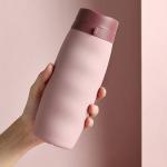 Lightweight 600Ml OEM Pink Collapsible Silicone Water Bottle