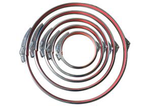 Quality 80-600mm Galvanized Air Duct Clamps Quick Release wholesale