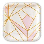 Polychrome Bamboo Birthday Elegant Eco Friendly Disposable Dinner Plates