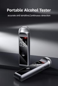 Quality Black Compact Semiconductor Breathalyzer With Result Light Reminder wholesale