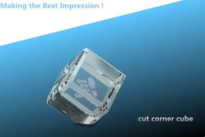 Quality cut corner cube/crystal cube/glass cube wholesale