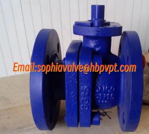 Quality 2-PC cast iron flanged ball valve with DIN standard wholesale