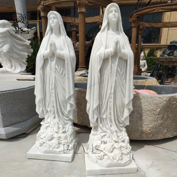Life Size Virgin Mary Statue Marble Sculpture Virgin Mary Home Decor Religious
