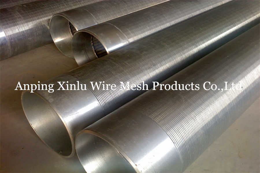 Full Welded 219.1mm SS316 V Wire Screen Pipe For Gas Filtration