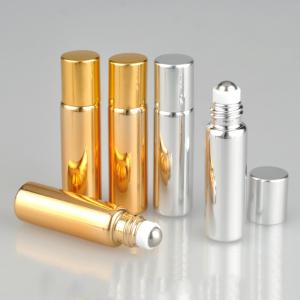 Quality 10ml 6ml Empty Aromatherapy Roller Bottles Silver Coating Anti UV wholesale