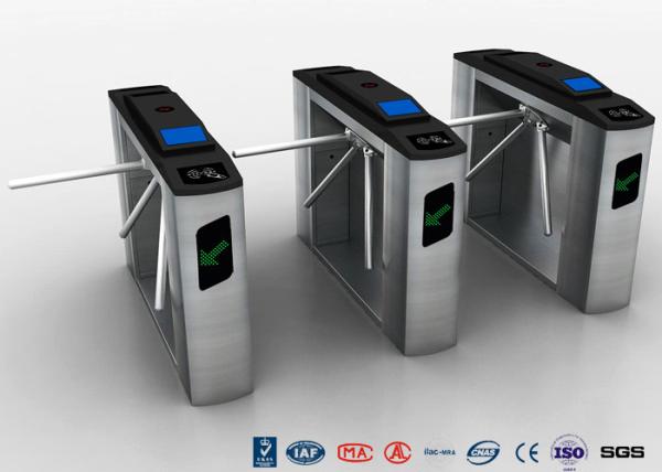 Tripod Turnstile Half Height Turnstile Entrance Gates Electric RFID Card Reader